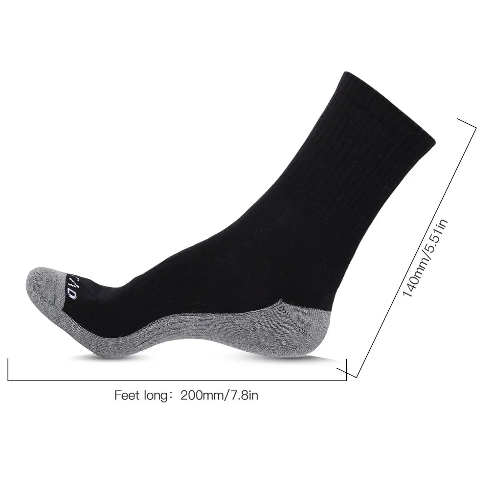 

6 Pairs Men Socks Winter Thicken Warm Cotton Socks Outdoor Sports Breathable Running Hiking Climbing Cycling Socks