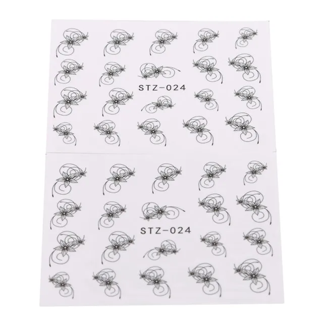 10 шт./упак. красный галстук-бабочка переводные наклейки для ногтей украшение