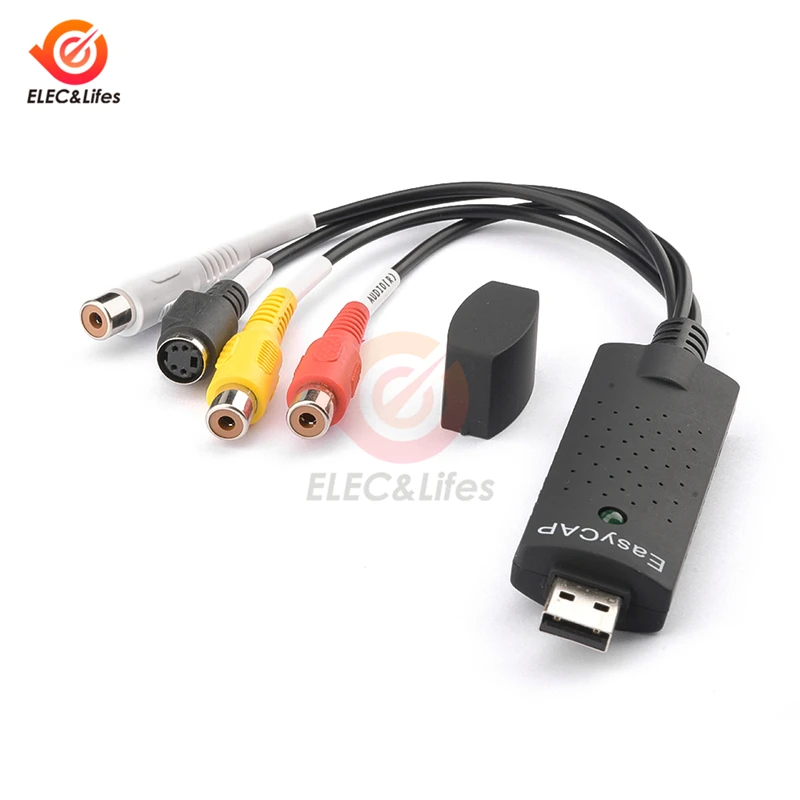 Новое поступление 2022 карта захвата видео USB 2 0 1-канальный адаптер ТВ DVD VHS аудио ПК