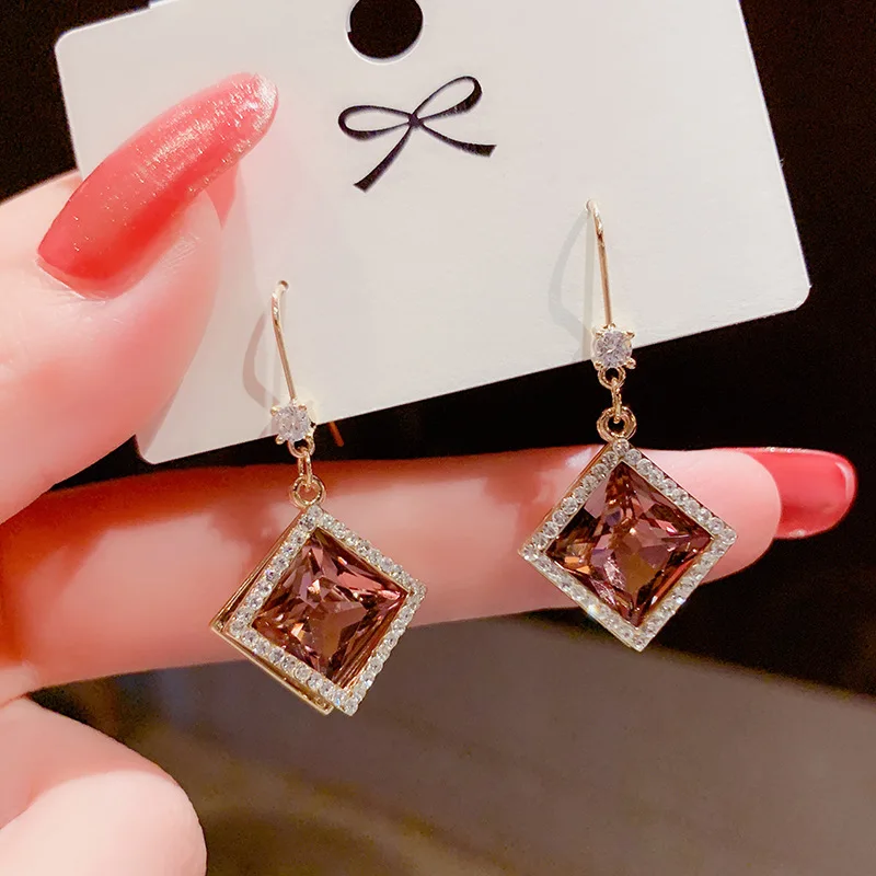 

women Geometric Earrings Pendant 2021 trend Women jewelry Accessories exquisite vintage elegant Hanging earrings