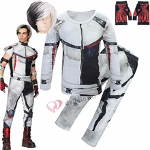 Kids Halloween Costume Descendants 3 Jay Carlos Cosplay Costumes Zentai Funny Party Suit 3D Jumpsuit T-shirt+Pants Clothing Set