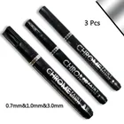 3 шт., жидкие хромовые маркеры для творчества