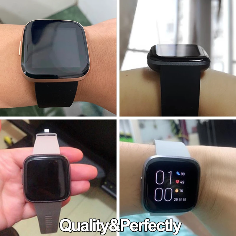 

9H Premium Tempered Glass Screen Protector cover For Fitbit Versa lite Smart watch TPU Soft Film For Fitbit Versa lite 2 3 Sense