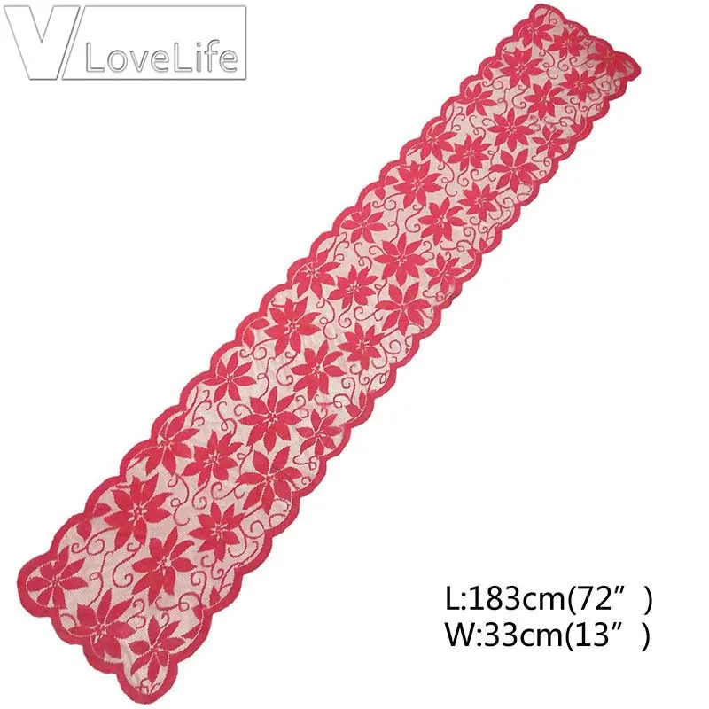 Кленовый лист кружева цветок скатерть дорожка столы Ткань Свадьба кухня