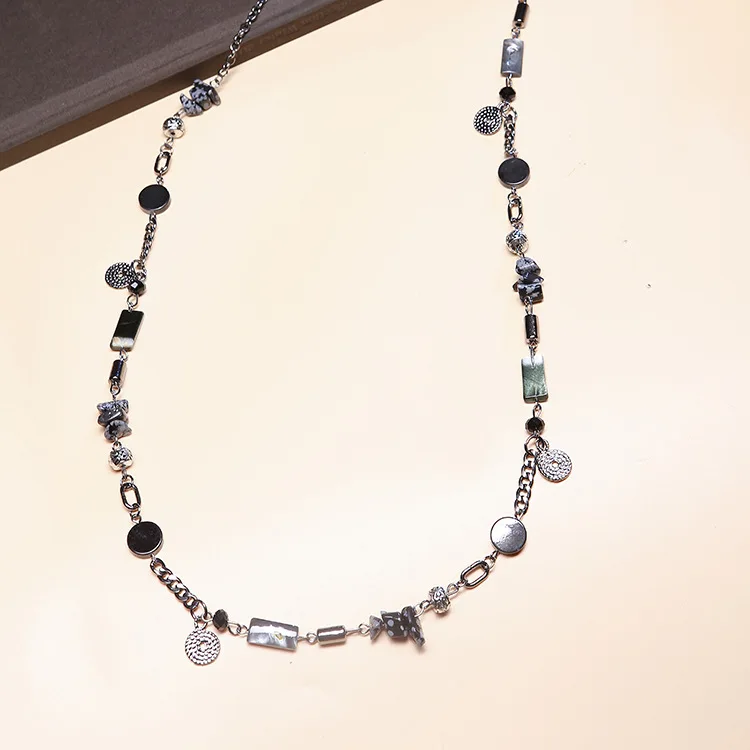 2019 богемное винтажное золотое и черное геометрическое круглое Очаровательное