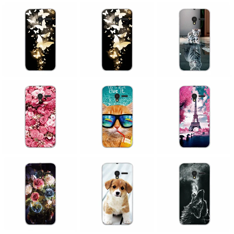 Для Alcatel Pixi 3 4,5 Pixi 4 5,0 чехол с цветочным узором для Alcatel One Touch Pixi 3 4,5 5017 5017D 5019D Мягкий силиконовый чехол