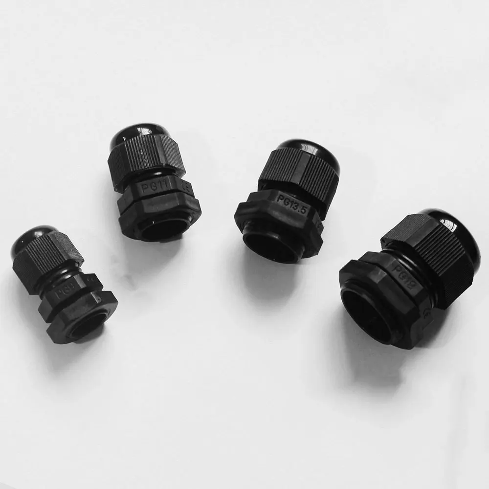 10 × PG7 Кабельный ввод белый/черный пластиковый водонепроницаемый кабельный