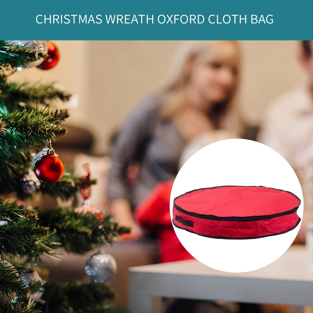 

1 шт., чехол для хранения рождественских венков, ручек на молнии