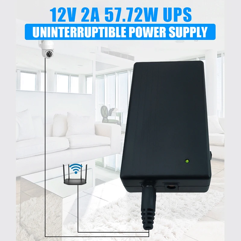 12V 2A 57.72W Security Standby Power Supply UPS Uninterrupted Backup Mini Battery For Camera Router Shiping From RU | Электроника