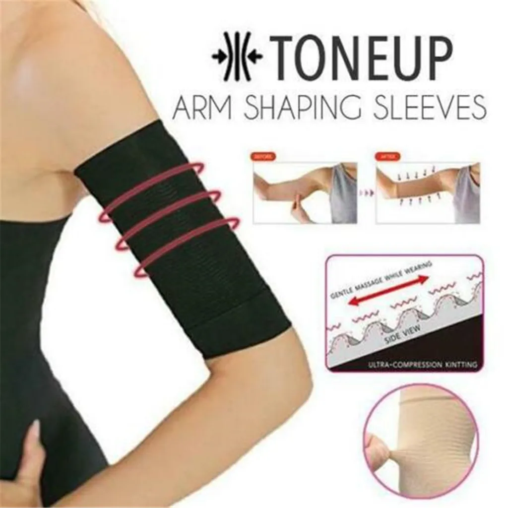 

Women Elastic Compression Arm Shaping Sleeves Slimming Arm Shaperwear mangas para brazo Weight Loss Elbow Massager Arm Wraps