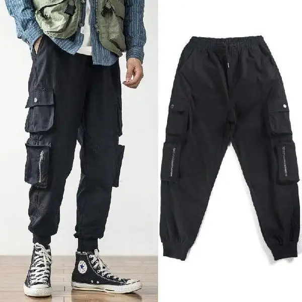 Спортивная одежда в стиле хип-хоп брюки до щиколотки повседневные тренировочные