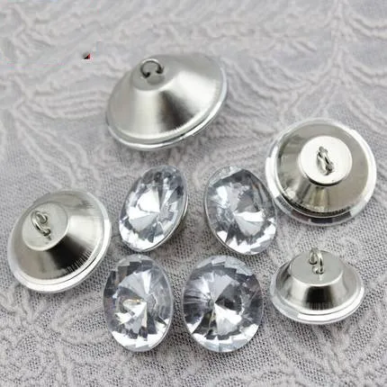 50 шт./лот акриловые стеклянные пуговицы для шитья дивана сделай сам алмазная