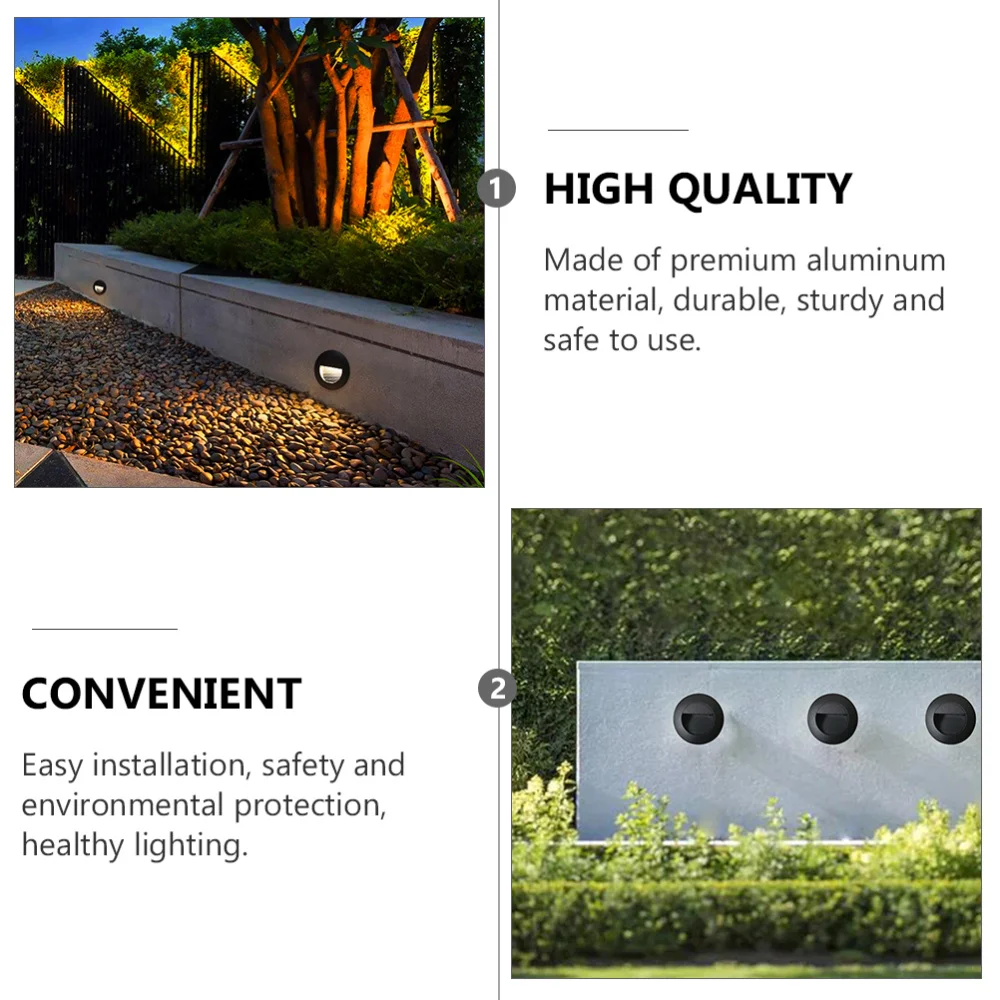

Courtyard LED Step Wall Light Multi-functional LED Landscape Recessed Stair Lamp