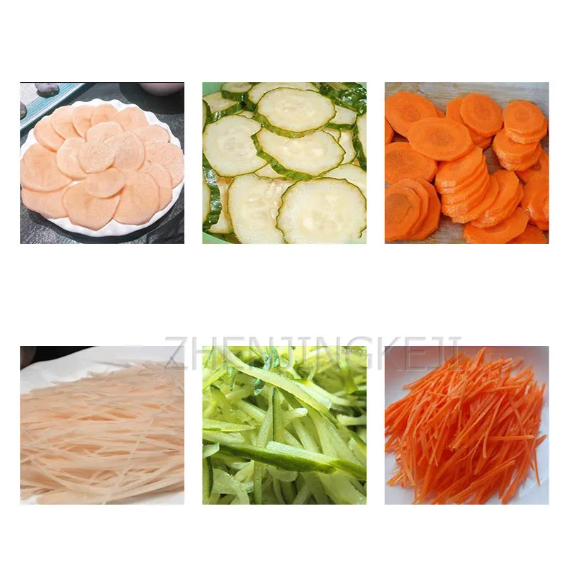 Electric Vegetable Cutter Multifunctional Commercial Potato Hawthorn Slicer Shred Radish Restaurant Equipment Kitchen Appliances | Бытовая