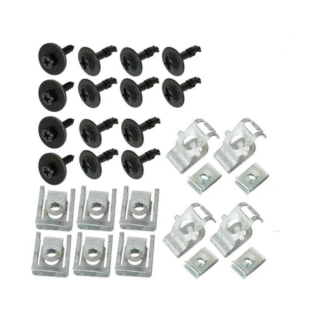 

28PCS Car Engine Cover Under Cover Chassis Clip For A4 B8 A5 8THigh Quality General Purpose Car Accessories