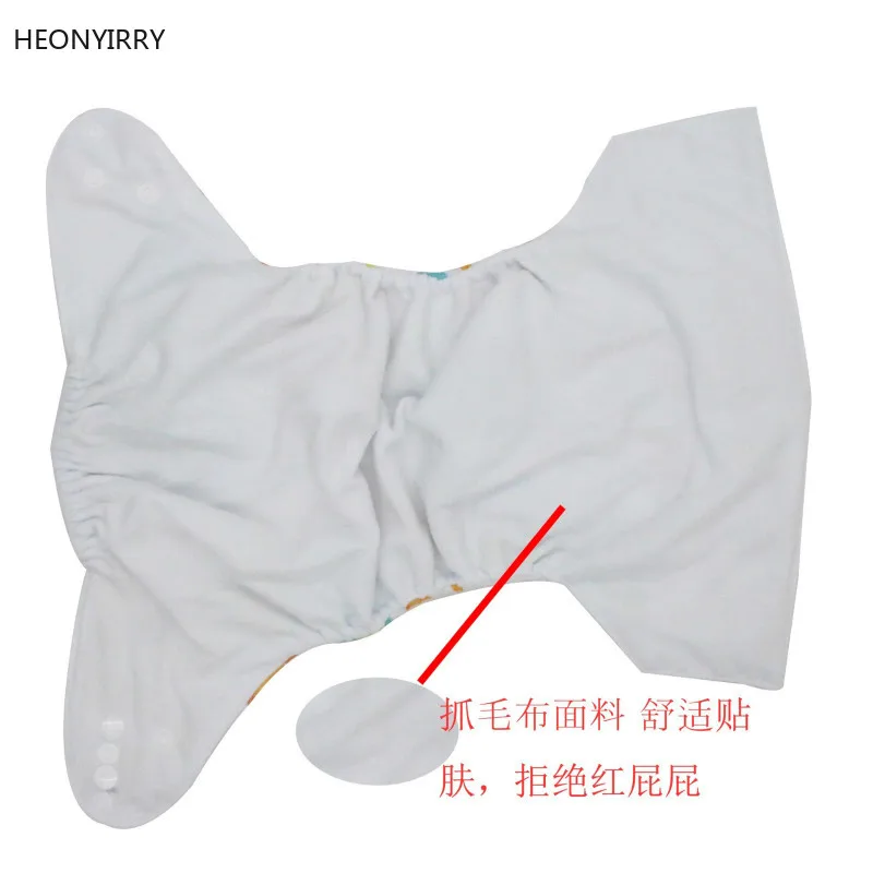 Детские подгузники с рисунком совы водонепроницаемые многоразовые тканевые 0-2