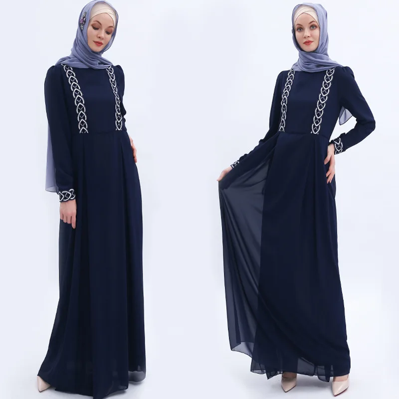 2019 abaya Дубай мусульманский костюм халат кимоно Бангладеш одеяние мусульмане