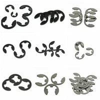 1 21 522 533 54567891012mm 304 stainless steelblack carbon steel e clip circlip retaining ring washer 50 pcsbag