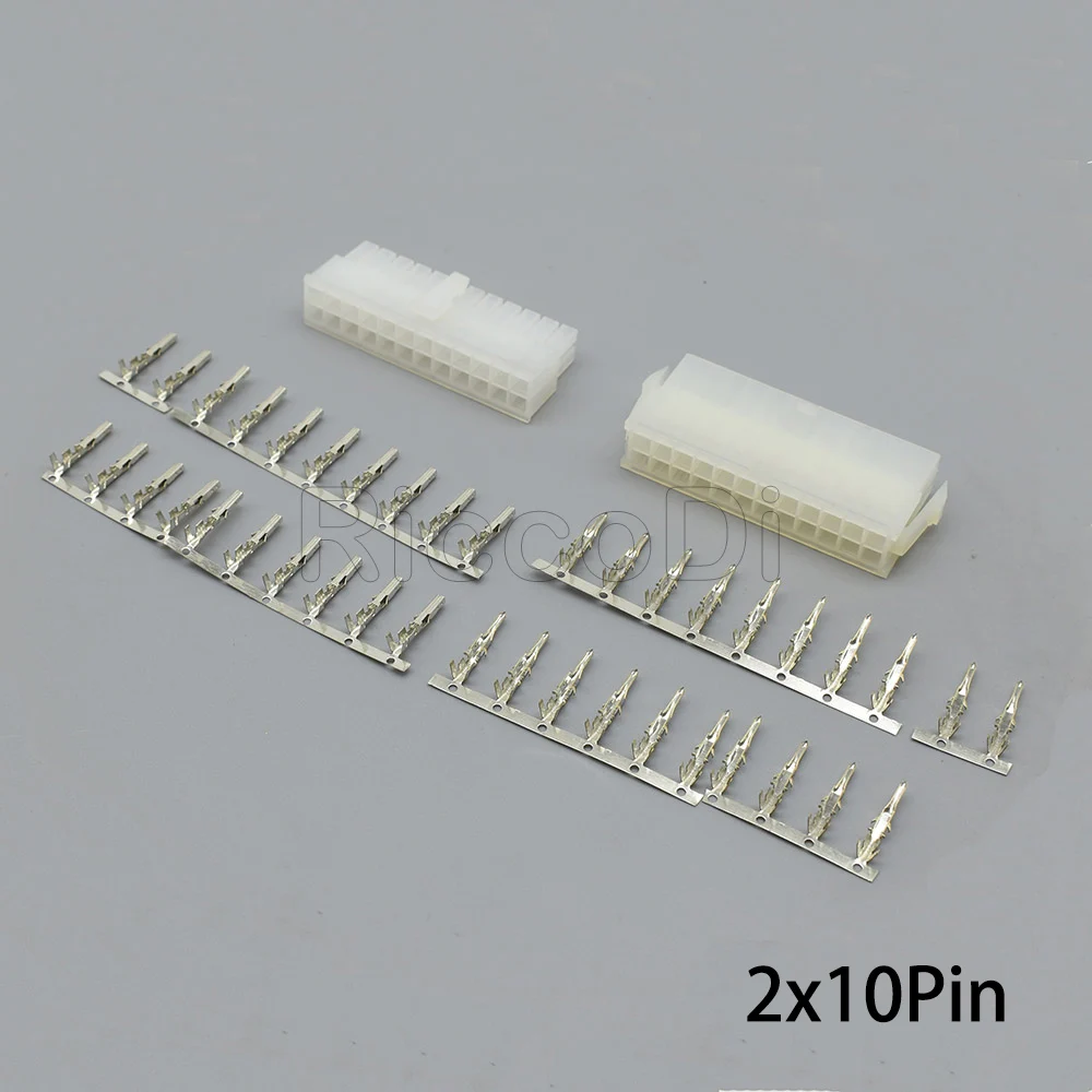 2x2/3/4/5/6/7/8/9/10/11/12Pin 14/16/18/20/22/24Pin 4,2 мм Шаг Терминал/Корпус /штыревой разъем провода адаптер 5557 5559 наборы - Цвет: 2Sets 2X12P