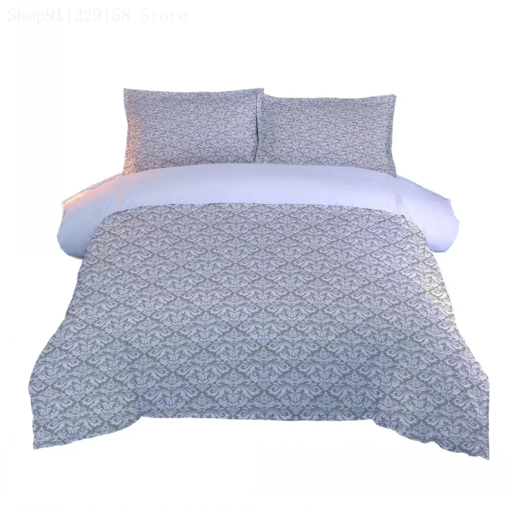 

Bedding Sets Superfine Fiber Soft Comforter Pattern Duvet Cover Pillow Shams Bedding Cover Double Single 3 PCS Bed Set