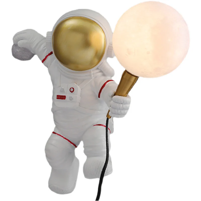 

Children's room table lamp bedroom desk reading moon astronaut sunset bedside desk lamp
