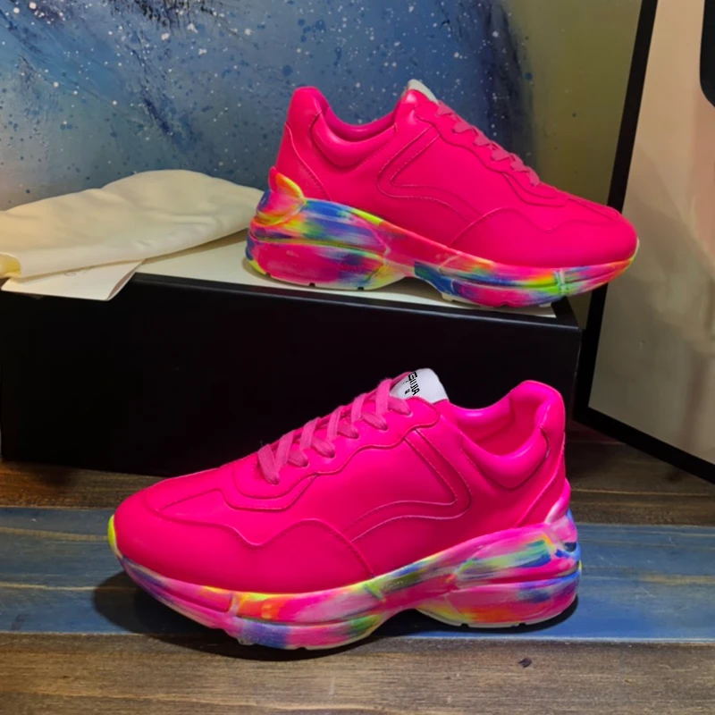 

Italy GujiaGG 2021new men's shoes casual color lovers shoes genuine leather fashion counters packaging box original high quality