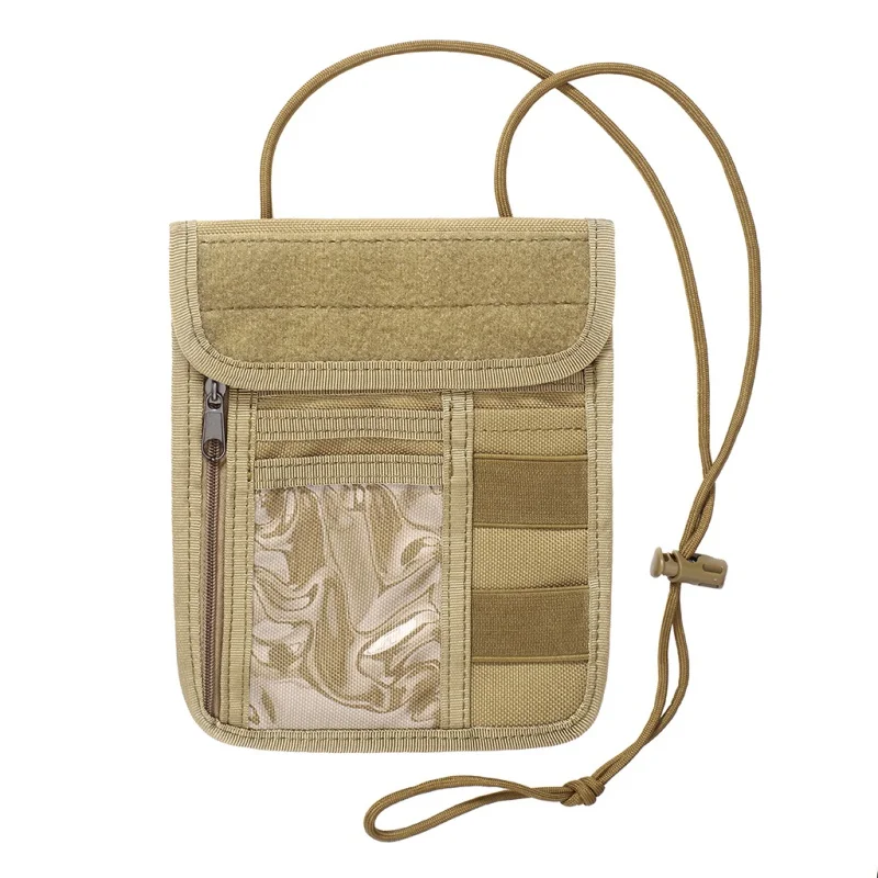 

Molle Hunting ID Holder Tactical Pouch File Folder Organizer Bag Military Nylon Chest Hanging Molle Card Holder In Card