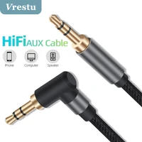 jack 3 5mm male to male auxiliary aux cable stereo hifi stereo audio adaoter gold plating copper core braid audio speaker pc 3 5