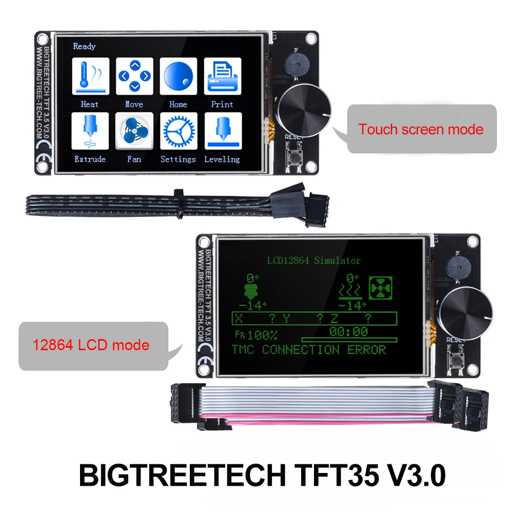 

BIGTREETECH TFT35 V3.0 Touch Screen/12864LCD Display 3D Printer Parts For SKR V1.4 Turbo SKR V1.3 Ender 3 vs MKS TFT35