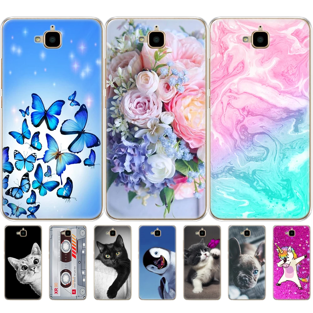 

case for Huawei Honor 4C Pro Case Honor 4C Pro Cover Soft Silicon Back Case for Huawei Y6 Pro 2015 Case TIT-L01 TIT-TL00 Phone