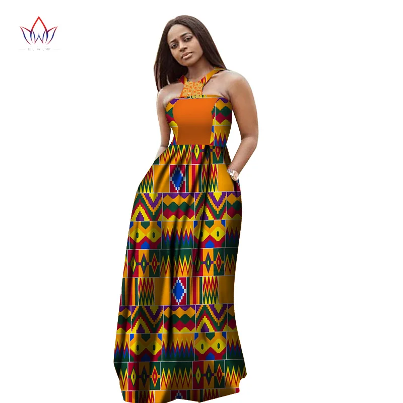 Летние макси платья стиль африканские платья для женщин Vestidos африканская одежда Дашики размера плюс платья для вечеринок WY2740 - Цвет: 17