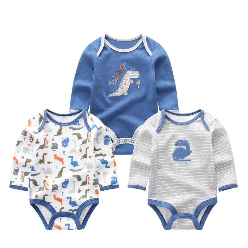 Baby Boy Sets3022 3 шт./лот, комплекты для маленьких девочек, унисекс, Одежда для новорожденных мальчиков с единорогом, хлопковая одежда для маленьких девочек, комбинезон для новорожденных - Цвет: Baby Boy Sets3022