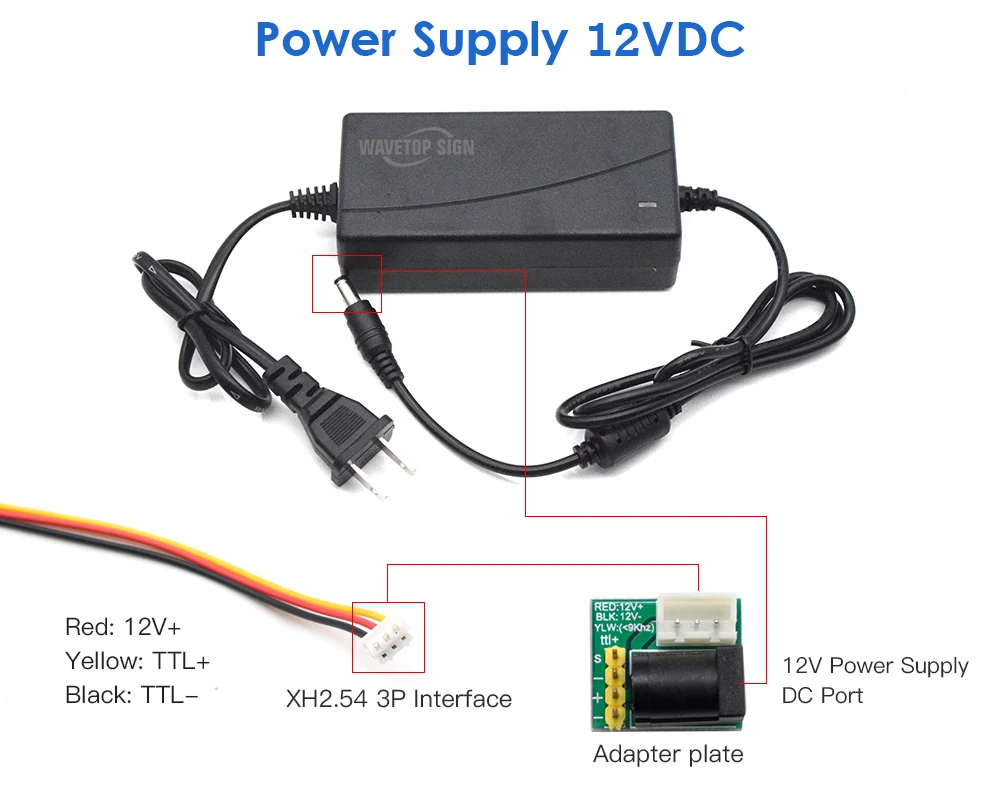 WaveTopSign 450nm 12V Высокая мощность синий фиолетовый лазерный модуль 10 Вт для лазерной гравировки аксессуары