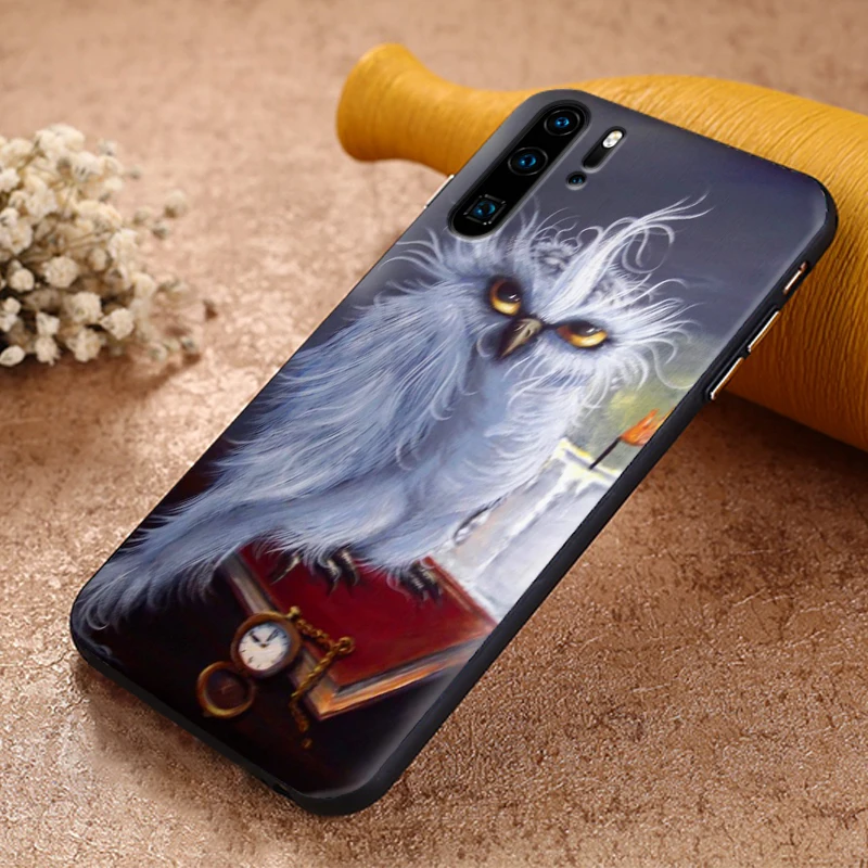 Животное Сова из мягкого силикона с узором телефон чехол для huawei P10 P20 2019 P8 P9 Mini P30