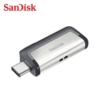 Sandisk Флешка 64 Гб Type-C USB флеш-накопитель 32 ГБ 128 ГБ SDDDC2 двойной OTG флеш-накопитель USB флешка для ноутбука