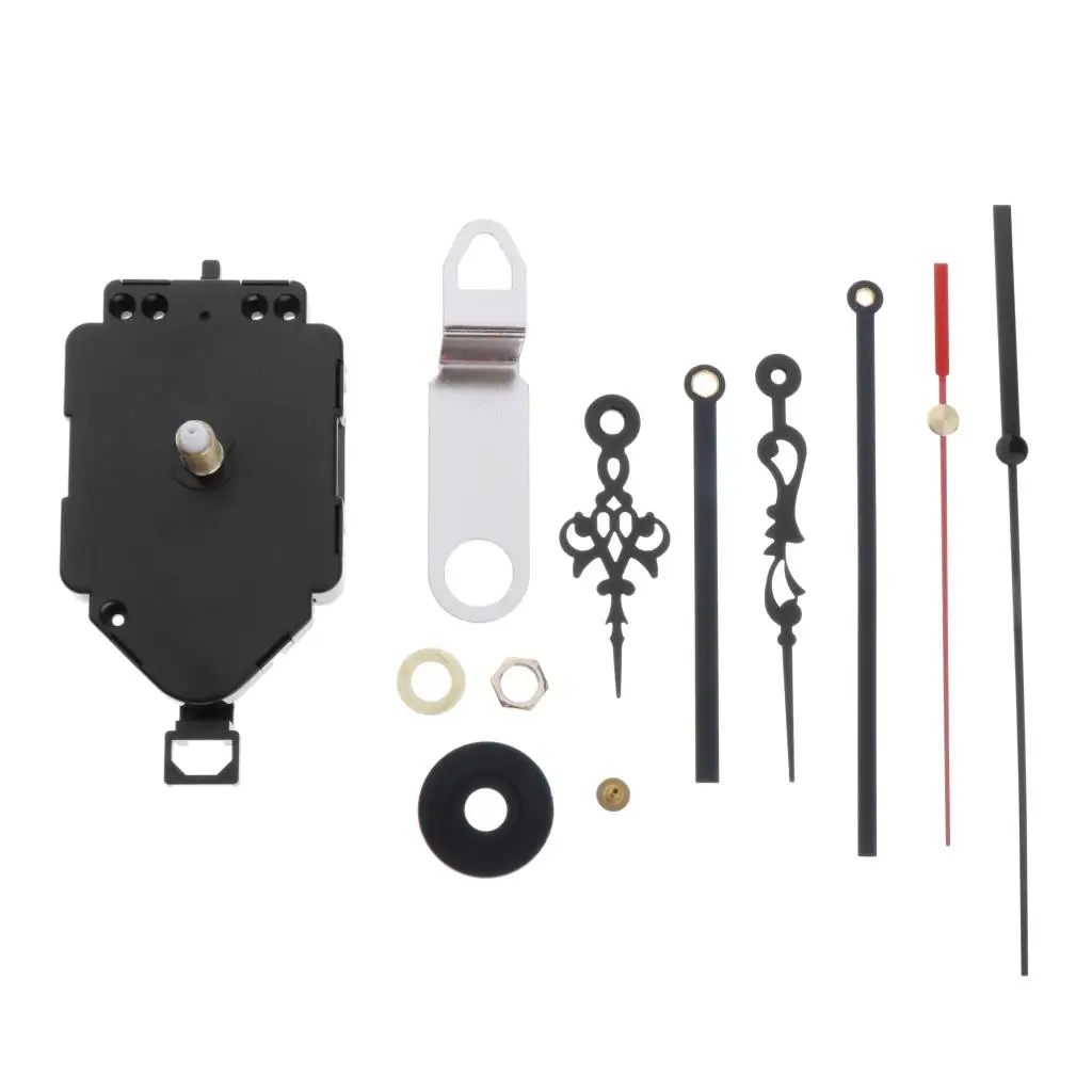 

Long Pointers Quartz Wall Pendulum Clock Movement Mechanisms with Hands Battery Powered Clock Kit for DIY Clock Replacement