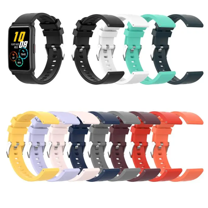 

Sport Silicone Watch Band For Huawei Honor Watch ES Smart Watches Soft Rubber Waterproof Wrist Strap 20mm Watchband Bracelet