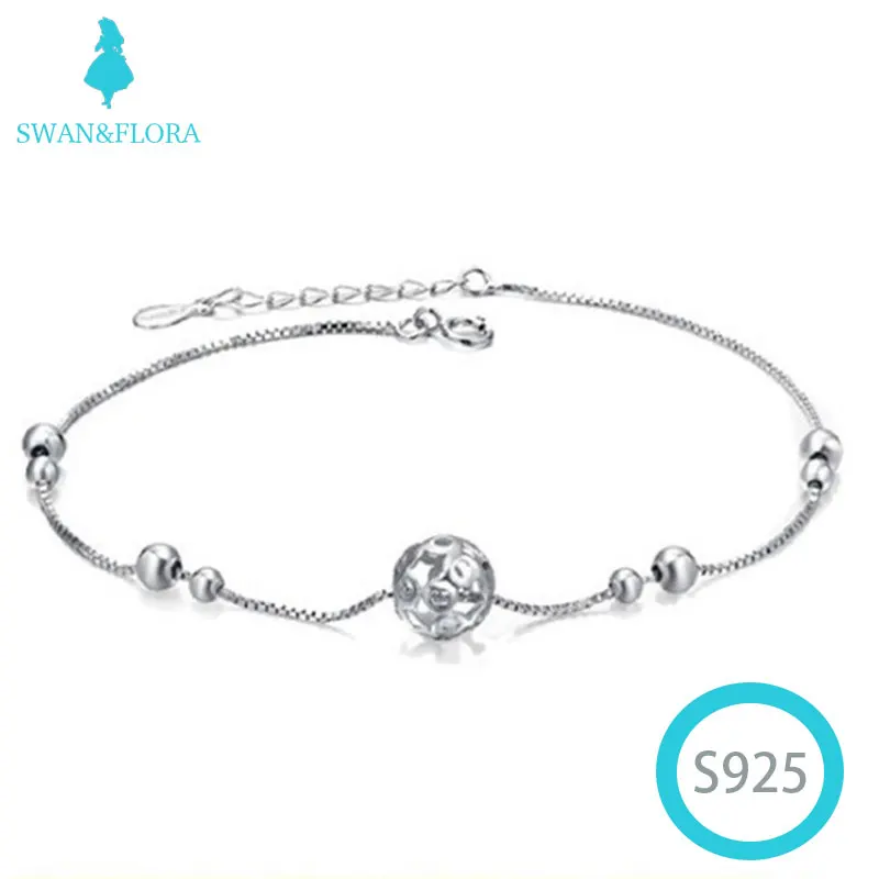 

S925 Sterling Silver exquisite Ball Bracelet women's fashion jewelry gift