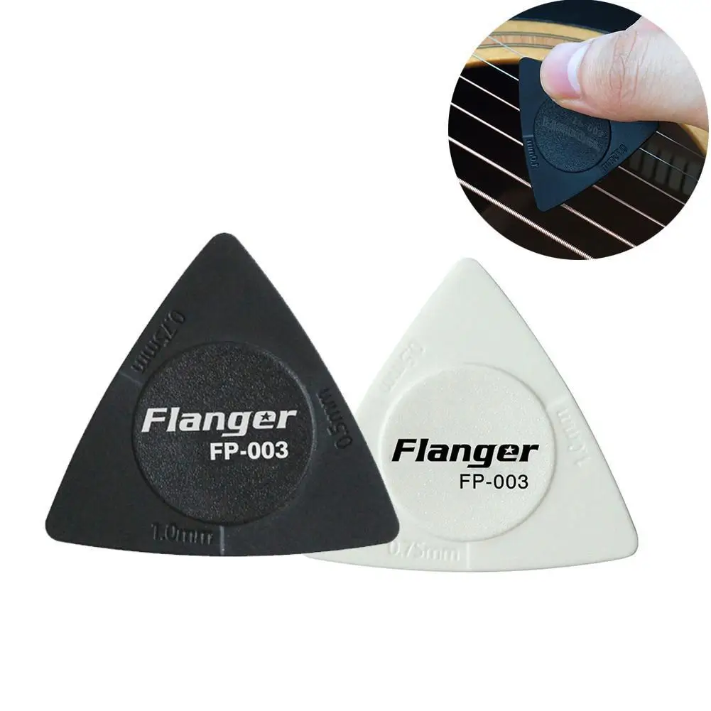 Flanger 1 шт. медиаторы для гитары треугольные черно-белые медиаторы для гитары Противоскользящий стиль ABS Материал медиаторы аксессуары для гитары