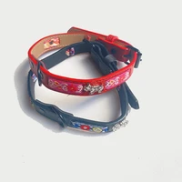 ribbon stitching puppy pet collar original spot pu leather pet supplies adjustable dog accessories