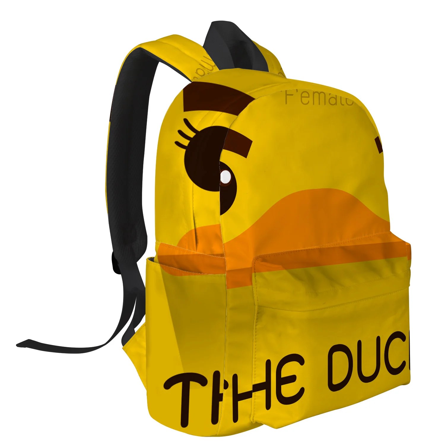Мультяшный маленький рюкзак в виде желтой утки для студентов колледжа ноутбука