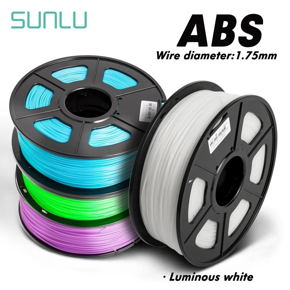 SUNLU ABS 3d принтеры нити 100% без пузырей 1 75 мм для студентов рисунок инструмент кг/2.2LBS