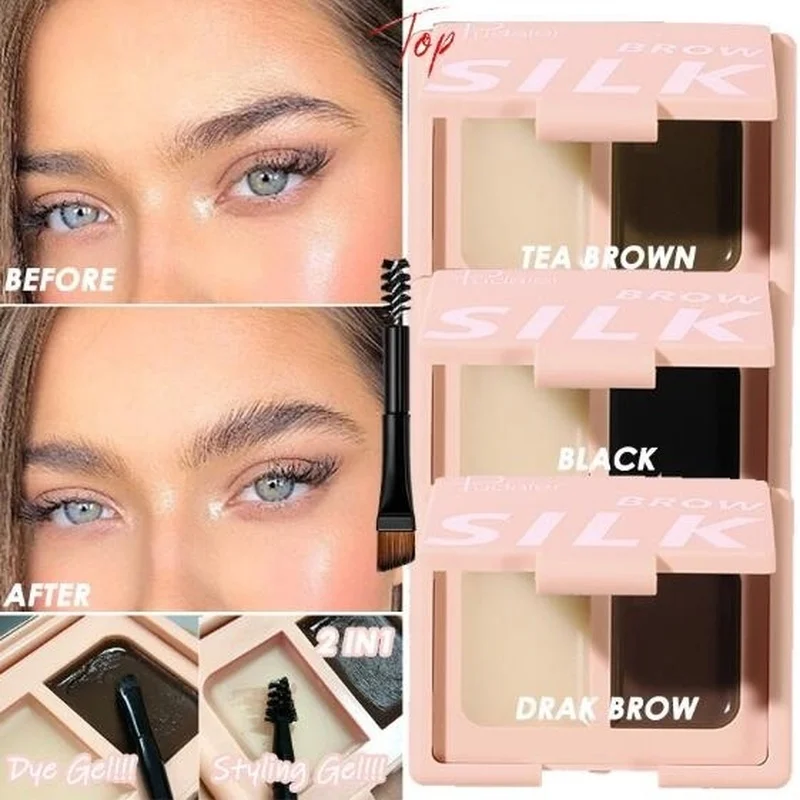 

Гель Pudaier для бровей с двойным эффектом, укладка и окрашивание бровей Soa, натуральная долговечная ультратонкая Косметика для бровей