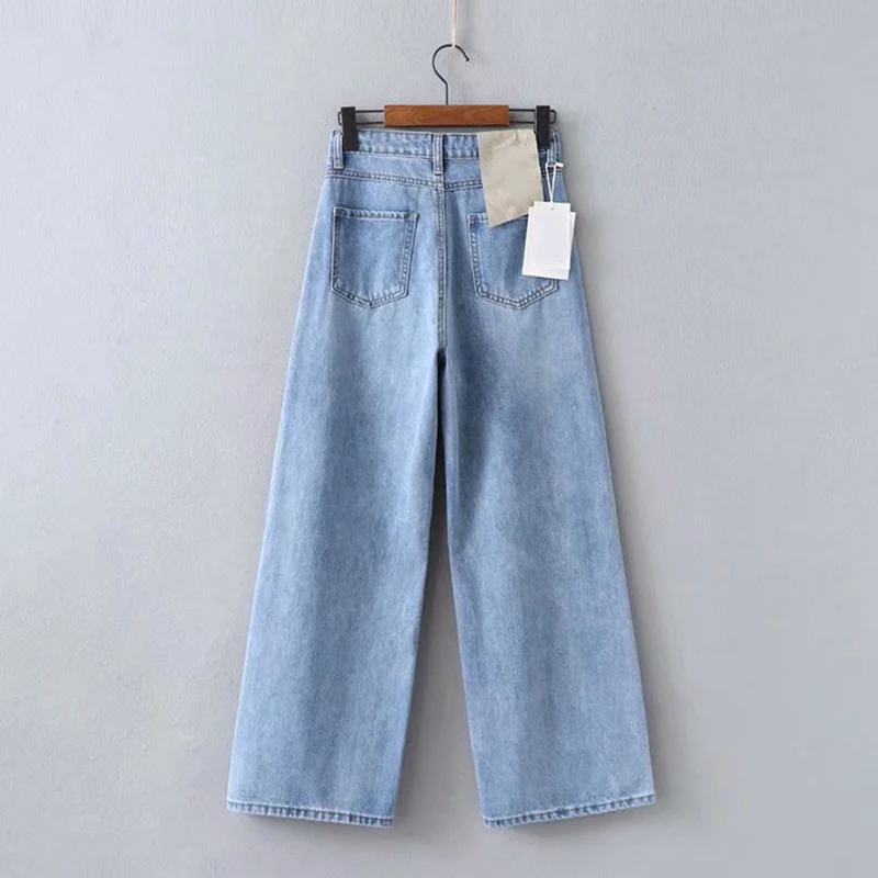 Джинсы GOPLUS женские с высокой талией винтажные свободные брюки широкими