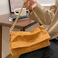 scrub pu leather armpit shoulder bag womens handbag ladies envelope clutch hand bags luxury brand crossbody bag travel purses