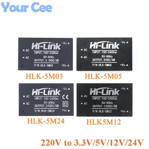 AC-DC 220V to 5V/3.3V/9V/12V/24V Mini Power Supply Module 5W Low Ripple Switch HLK-5M03 HLK-5M05 HLK-5M12 HLK-5M24