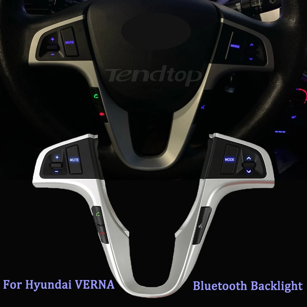 

Excellent For Hyundai VERNA SOLARIS Steering Wheel Audio Volume Music Control Button Switch With Bluetooth Backlight SUPERB