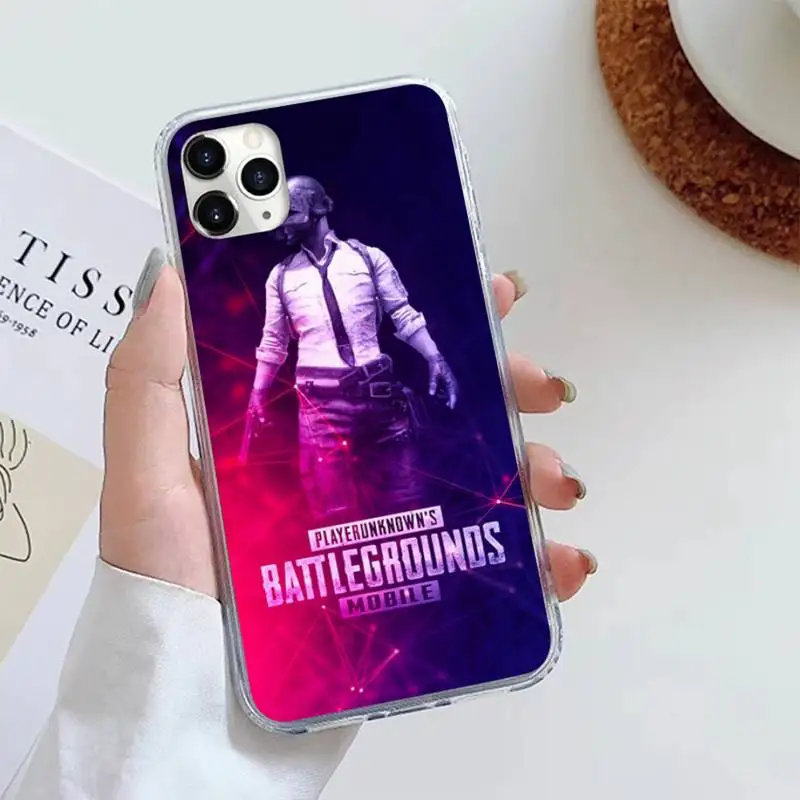

Fashion PUBG hot Game Phone Case For iphone 12 5 5s 5c se 6 6s 7 8 plus x xs xr 11 pro max high quality Anti-fall capa