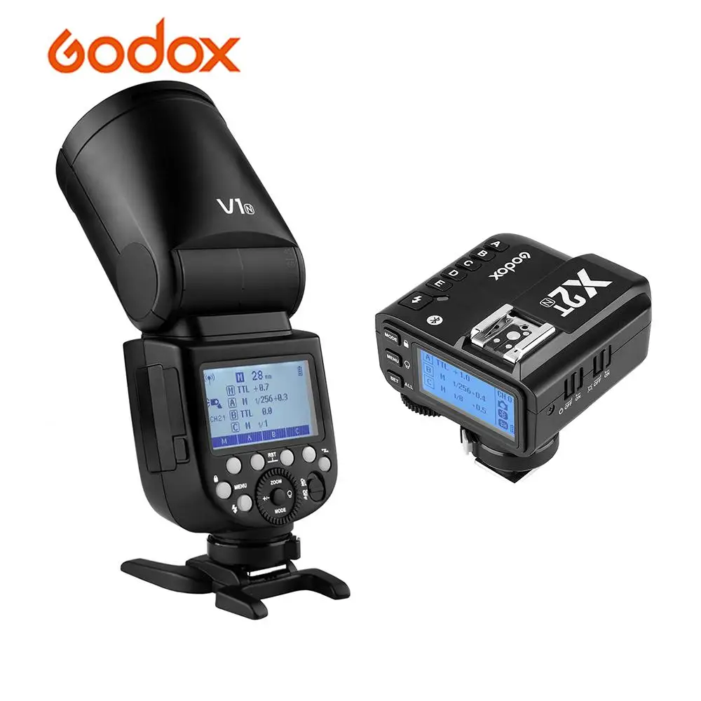 Профессиональная вспышка Godox V1N для камеры Speedlite + Беспроводная speedi-TTL с круглой