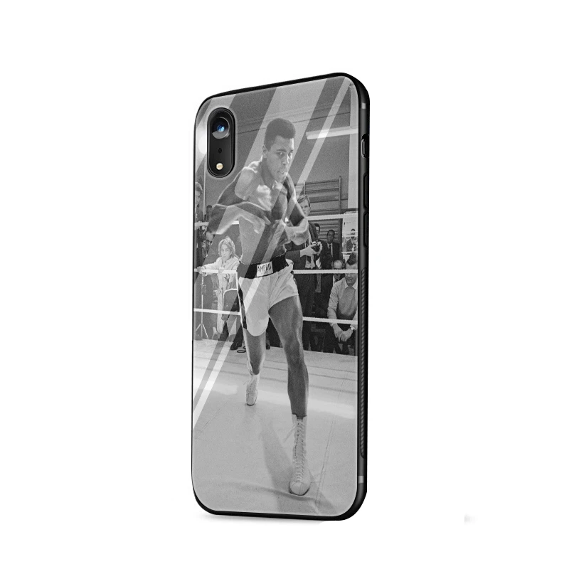 Чехол Gerleek Muhammad Ali для бокса из ТПУ стекла iPhone 11 Pro 6 6s 7 8 Plus XR X XS Max 5S SE 5 |